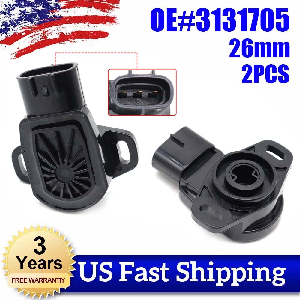 2-pack 26mm TPS Throttle Position Sensor 3131705 for Polaris Sportsman Ranger