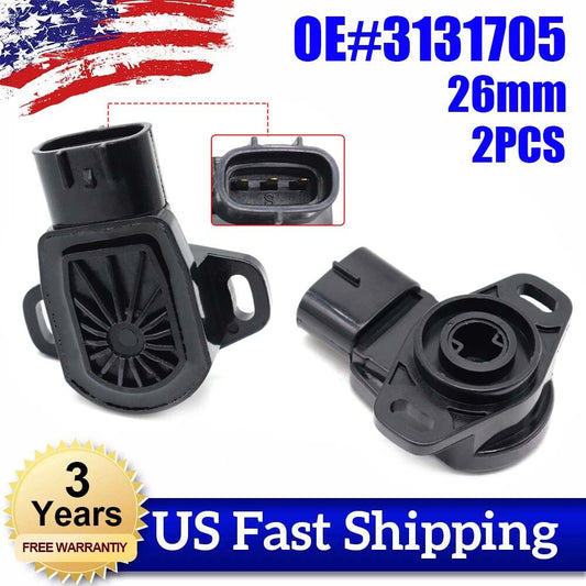 2-pack 26mm TPS Throttle Position Sensor 3131705 for Polaris Sportsman Ranger