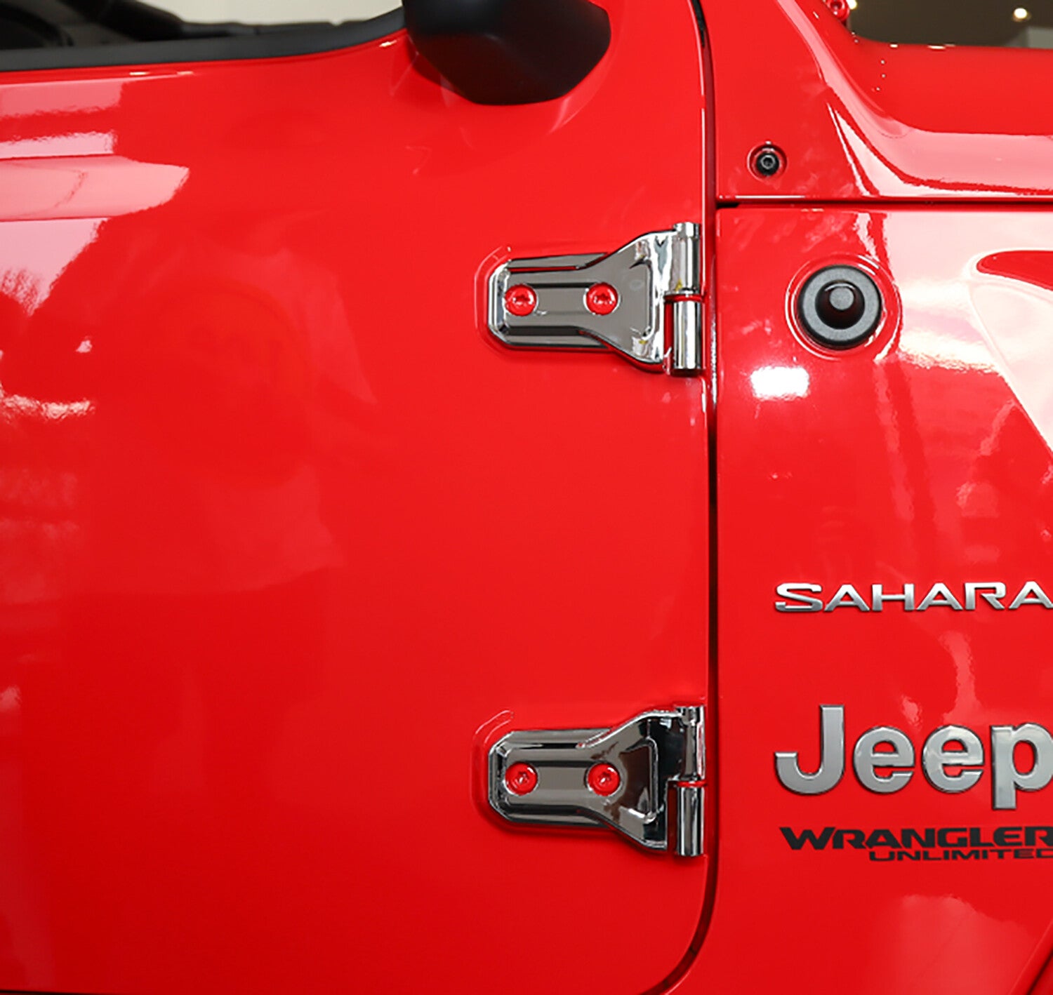 4-Door and Engine Hood Hinge Cover Chrome Trim for 2020-2023 for Jeep Gladiator JT