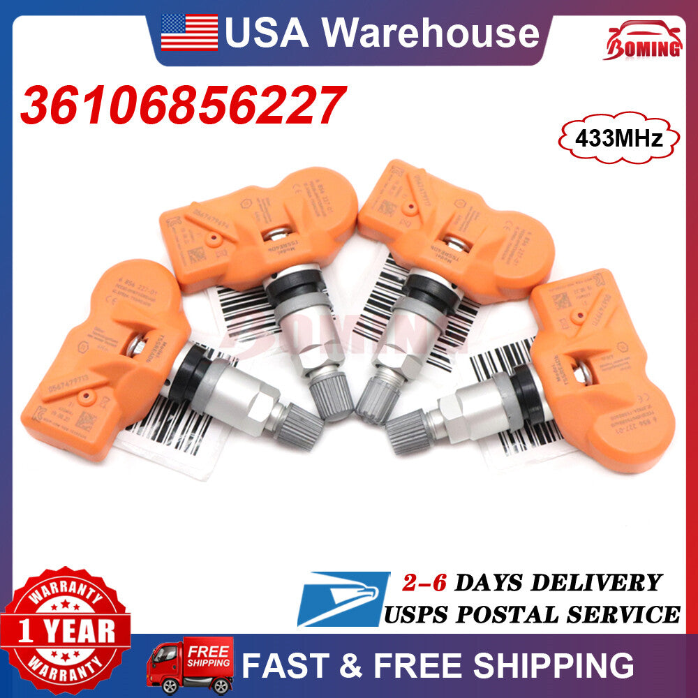 Set (4) Tire Pressure Monitoring Sensor TPMS for BMW 3/5/6/7series 36106856227