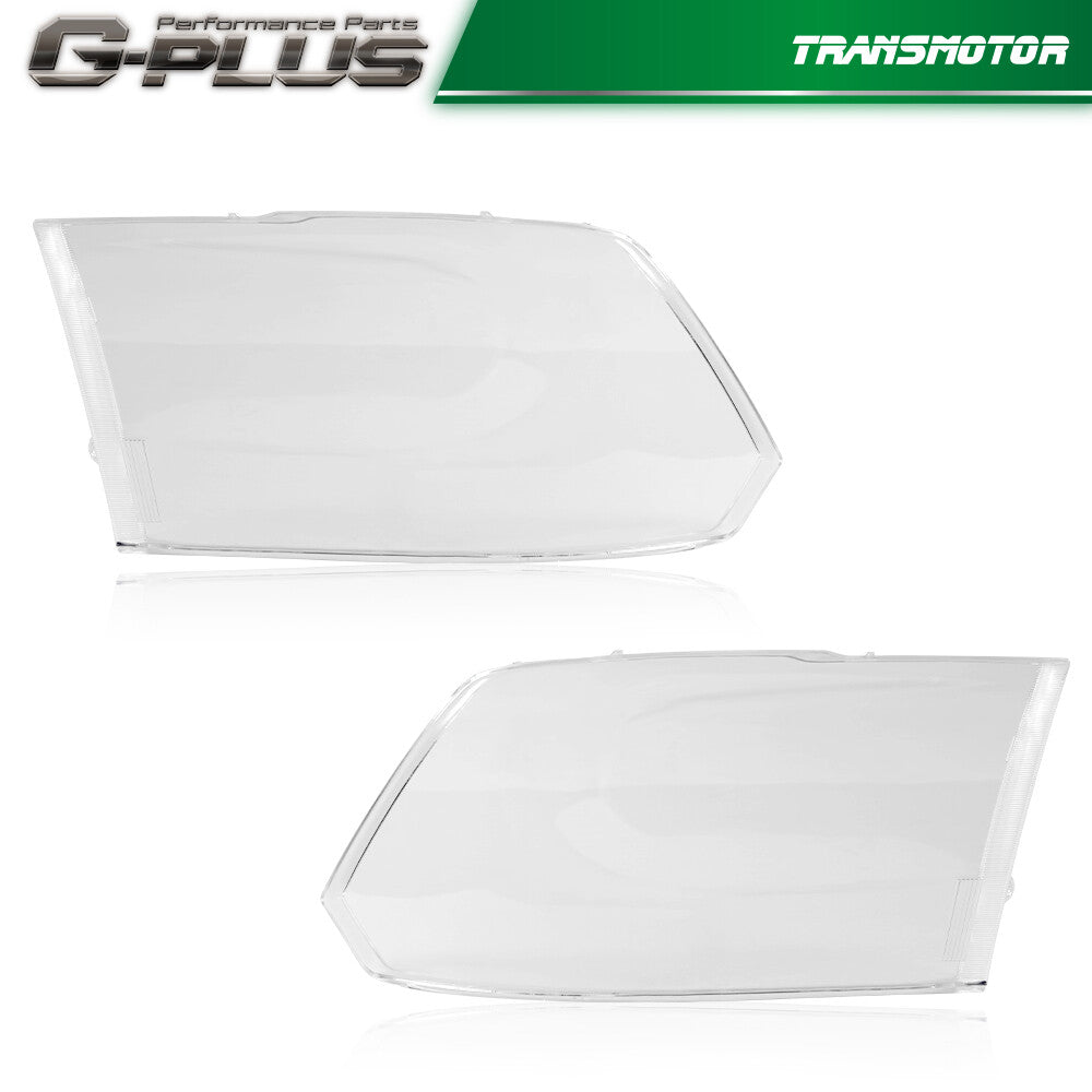 Fits 2009 - 2018 for Ram 1500 2500 3500 Headlight Replacement Lens Clear - v