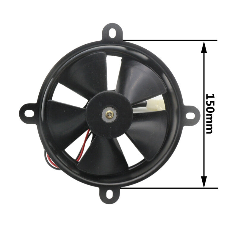 12V motorcycle radiator cooling fan suitable for 150cc and 250cc four-pipe off-road vehicles and all-terrain vehicles. n