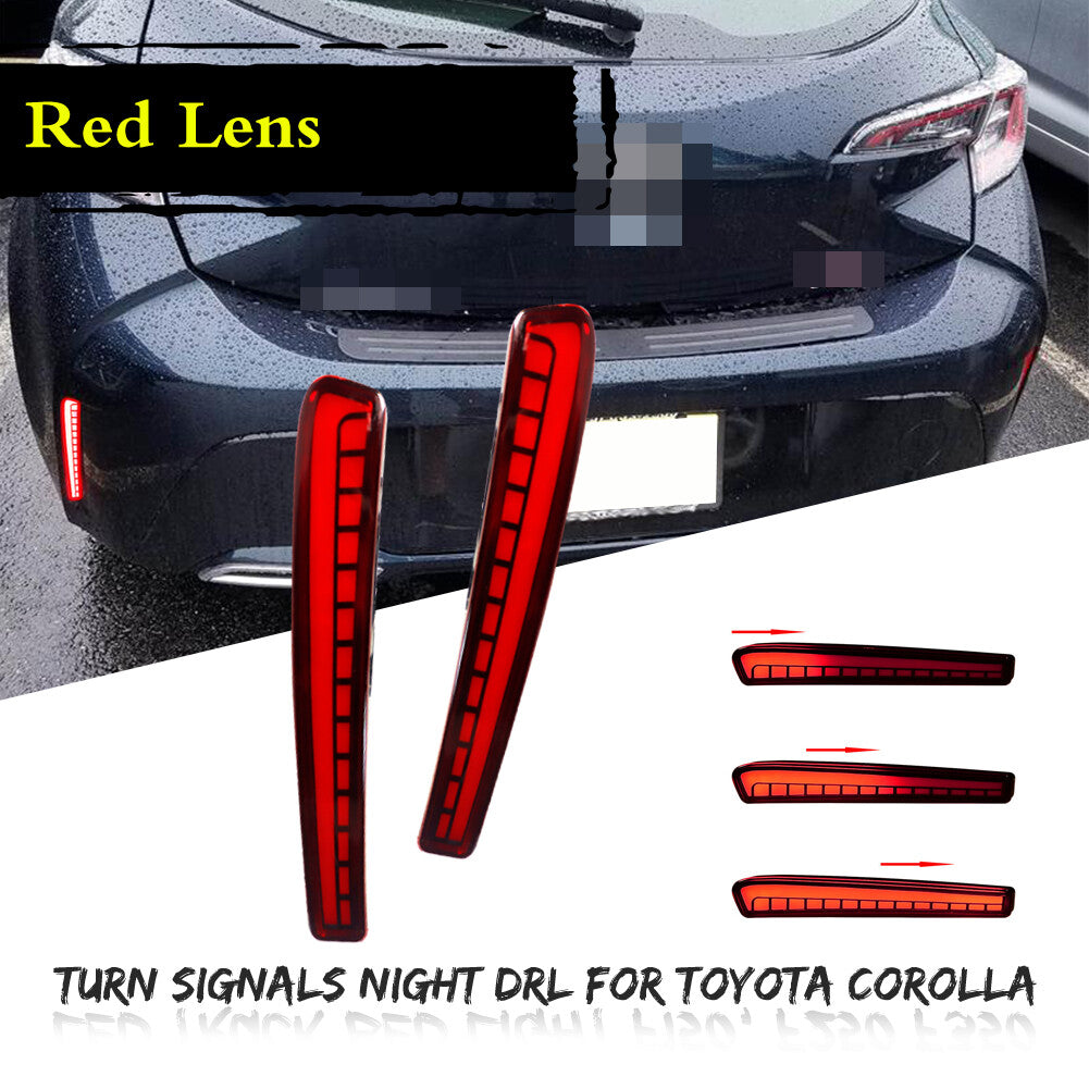 Red LED Turn Signal Tail Light Night DRL Light for for Corolla 2020 2020 2021- v