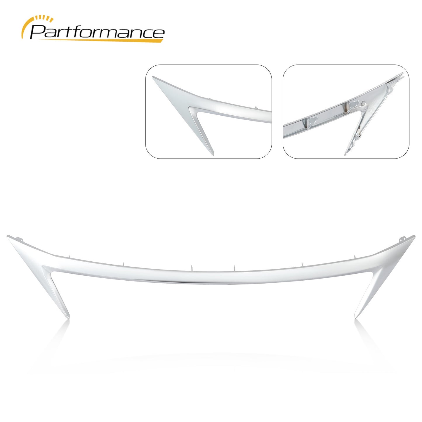 for for Lexus CT200H 2014 - 2017 Front upper outer bumper grille for CHRome molding decoration - v