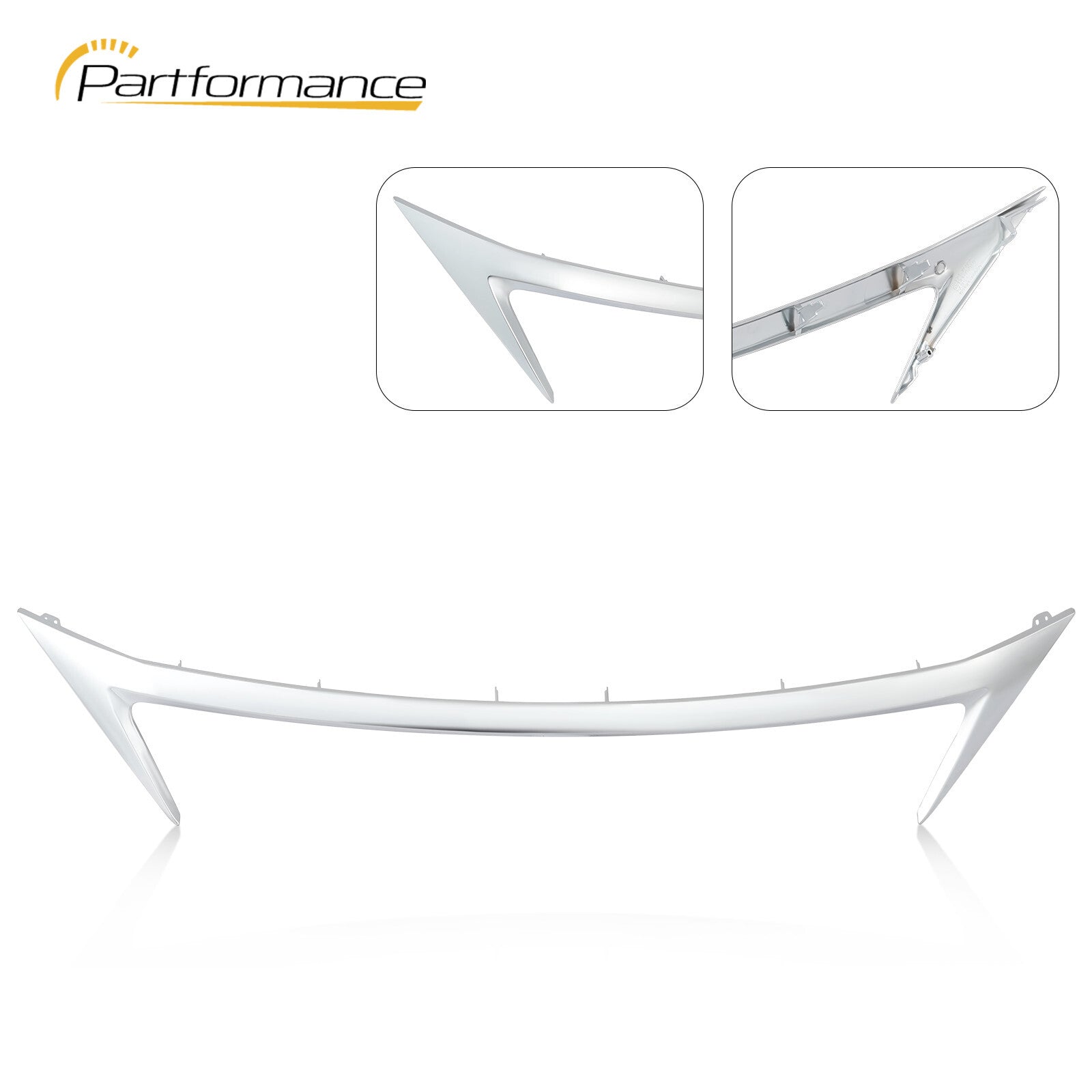 for for Lexus CT200H 2014 - 2017 Front upper outer bumper grille for CHRome molding decoration - v