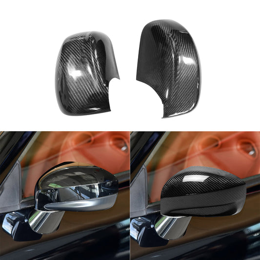 For GTR R35 10-20 Real Carbon Fiber Rearview Side Mirror Cover Trim Caps n