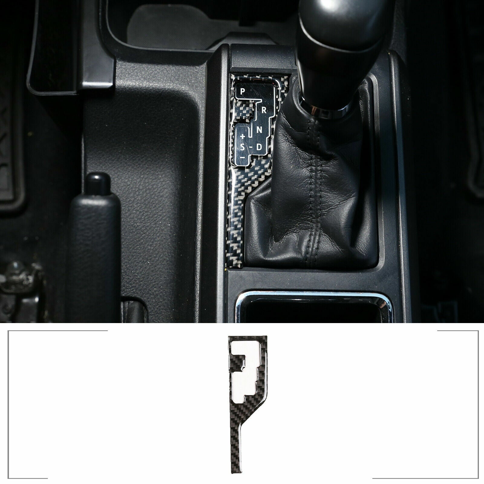 carbon fiber center console gear indicator trim for 2016-2020 Tacoma. n
