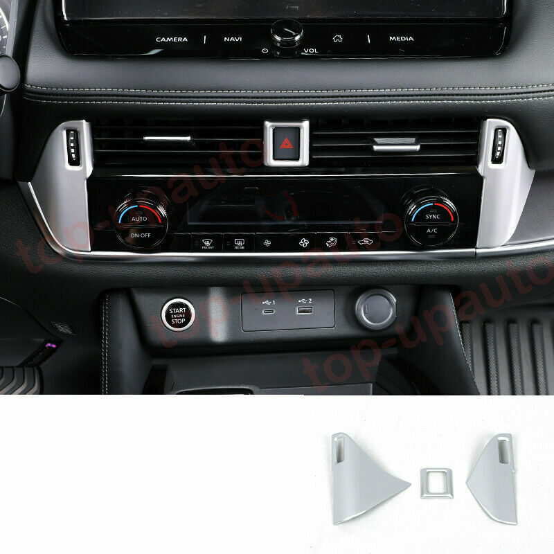 16x for Nissan Rogue 2021-23 Matt Silver Interior Full Accessorie Kit Cover Trim