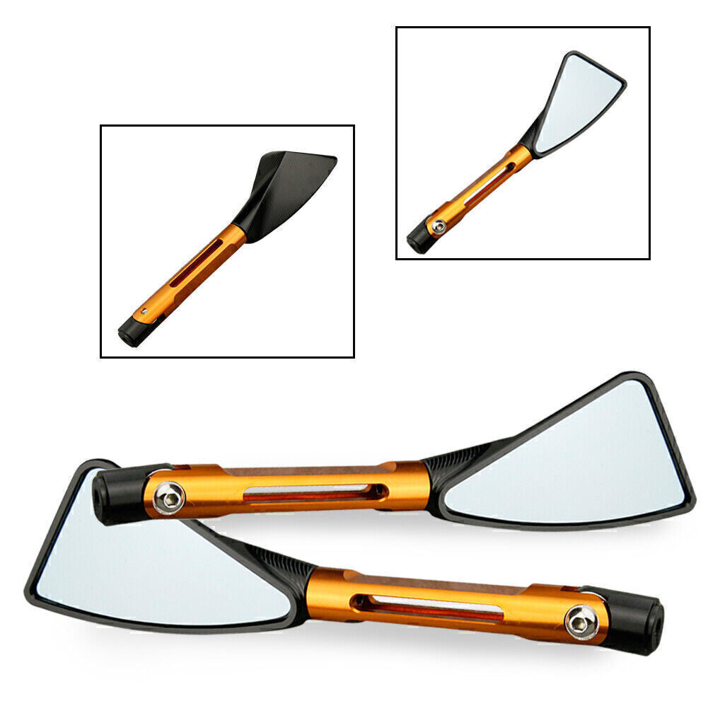 for Yamaha 1999-2003 R6 & 2000-01 R1 Orange CNC Pair L&R Rear View Side Mirrors Q