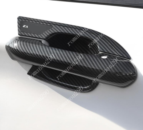 for ford  Explorer 2020-2021 Carbon Fiber Exterior Door Handle&Bowl Cover Trim