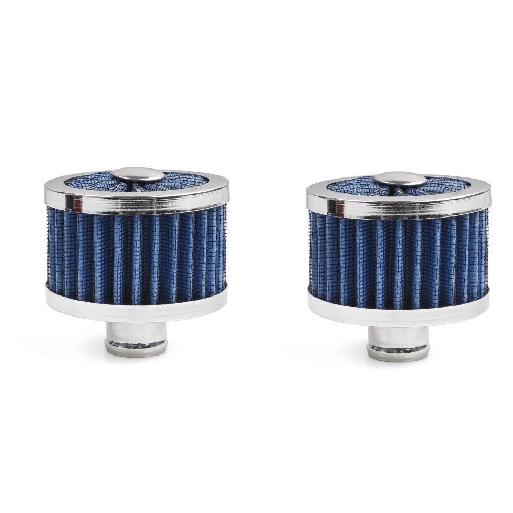 2PCS Blue 1 Extra Flow Breather 1 Push In Vent Filter for Valve Cover Q