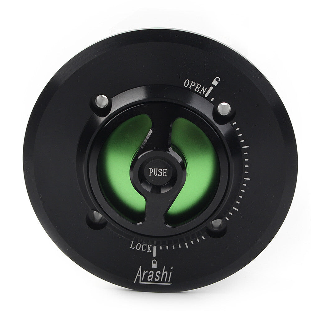 Green Keyless Fuel Gas Tank Cover Cap For RSV1000 RSV4 APRC R Tuono V4R