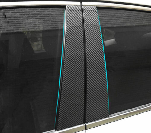 Carbon Fiber Pillar Panel Window Door Trim Cover for Hyundai Sonata 2020-2023 PC