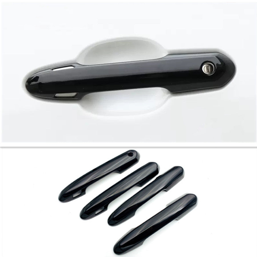 Bright black Car Front Door Handles Cover Trim For Highlander 2020-2024 v