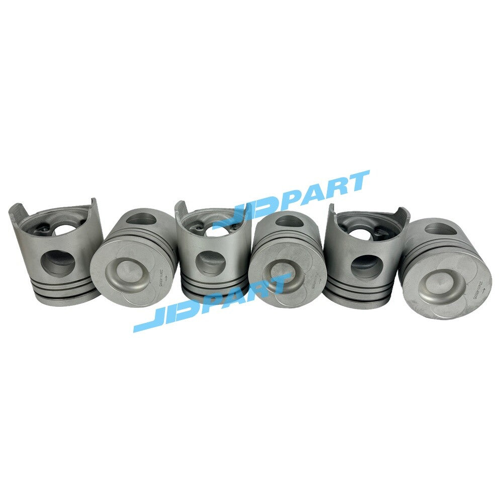 6-piece 6D22 piston kit 23411-83005 for excavator engine parts -