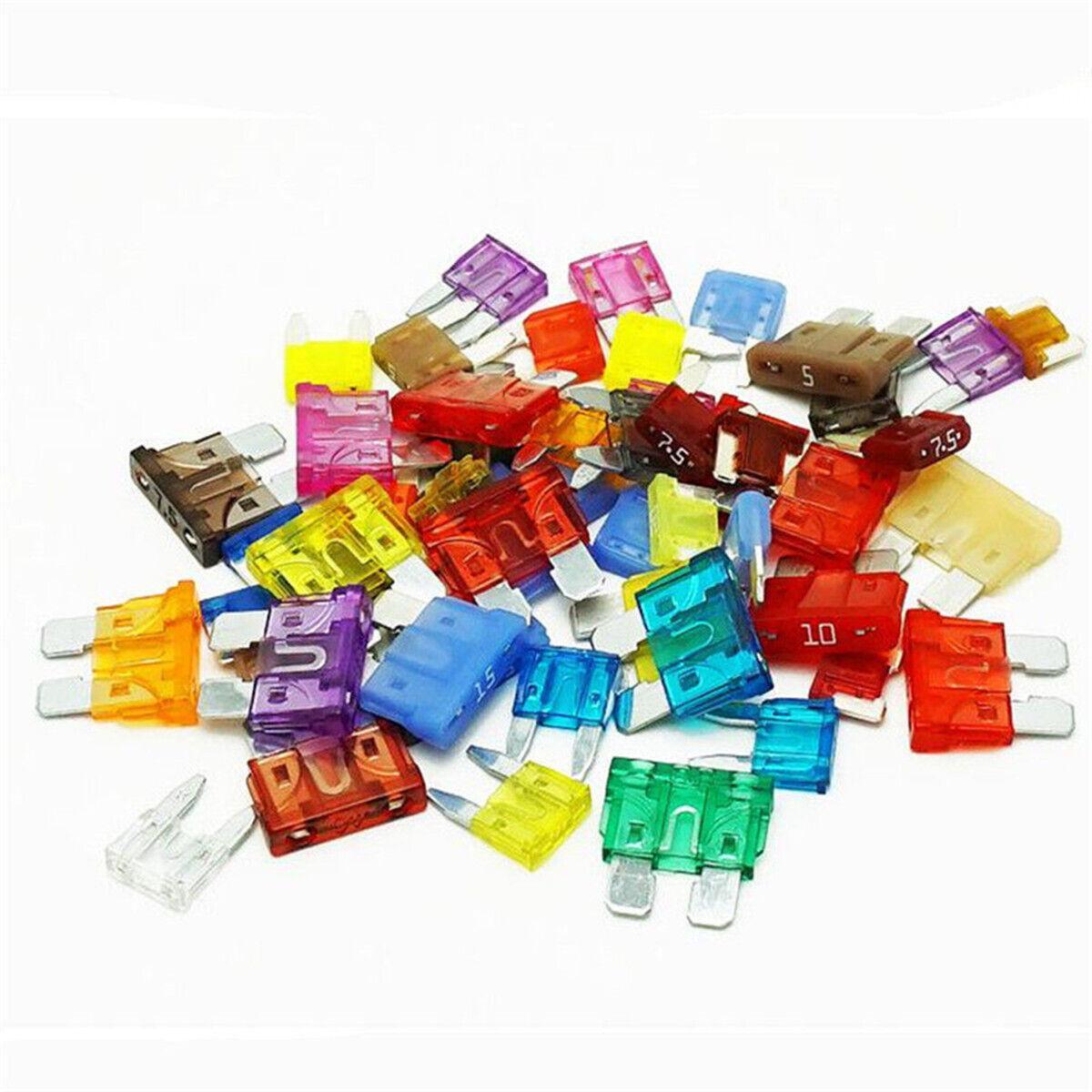Automotive blade type bracket fuse classification kit, medium size, 7 sizes, with box, 242 pieces - n