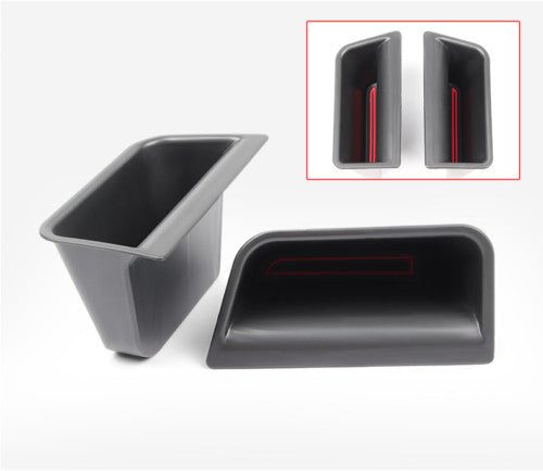 4X Carbon Fiber Door Speaker Side Panel Cover Trim For Taycan 2019-2022 v
