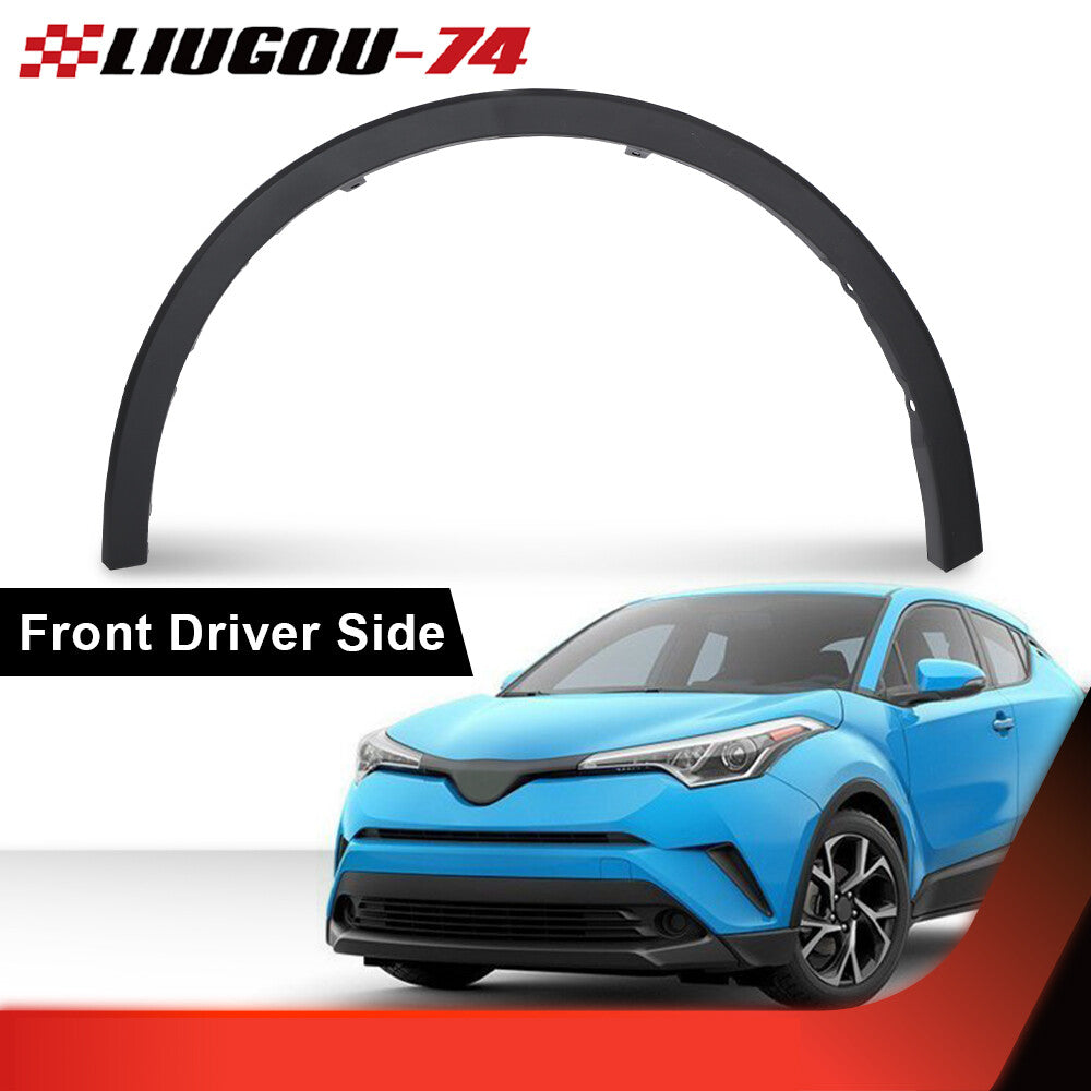 Suitable for 2018, 2019, 2021, and 2022 for Toyota C-HR driver's side front wheel opening molding. Q