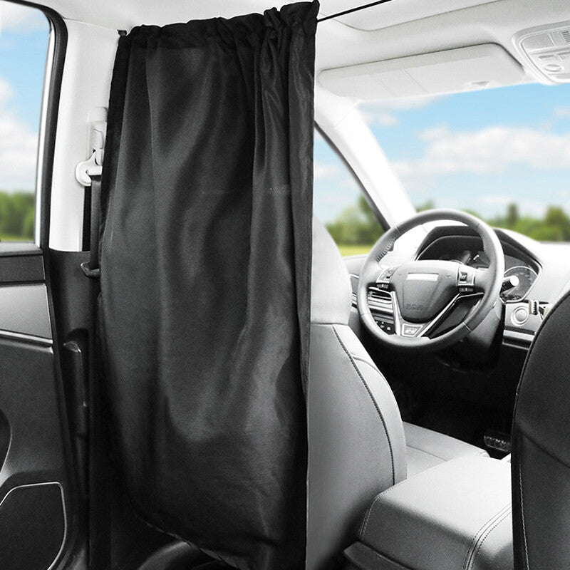 Car Divider Curtains Sun Shade Nap Car Camping Detachable Curtain Universal Kit v