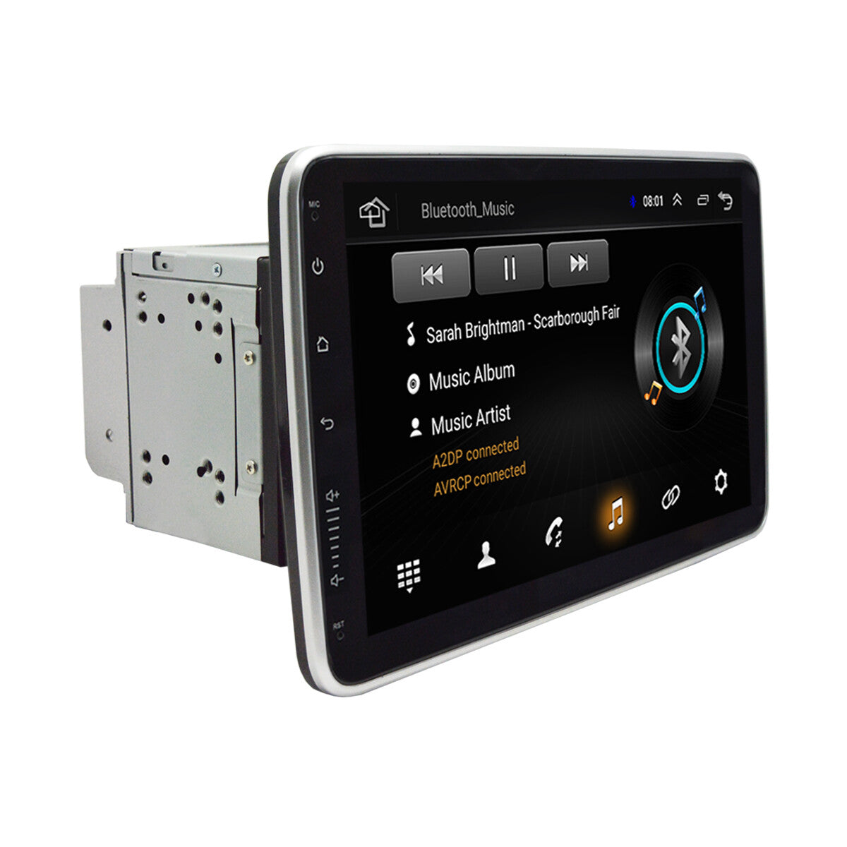 Bluetooth Car Radio, GPS, Stereo MP5 Player, 10-inch Dual-Din Rotatable Touchscreen n