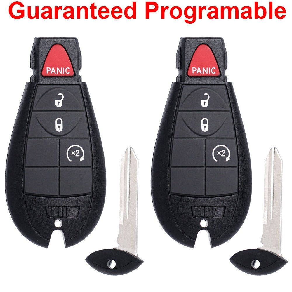 2 For 2013 2014 2015 2016 2017 2018 2019 for Dodge for Ram 1500 2500 Remote Car Key Fob Q