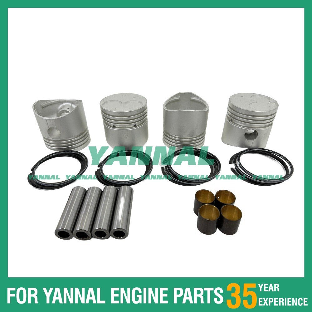 Cylinder piston and piston ring kit for K4D-