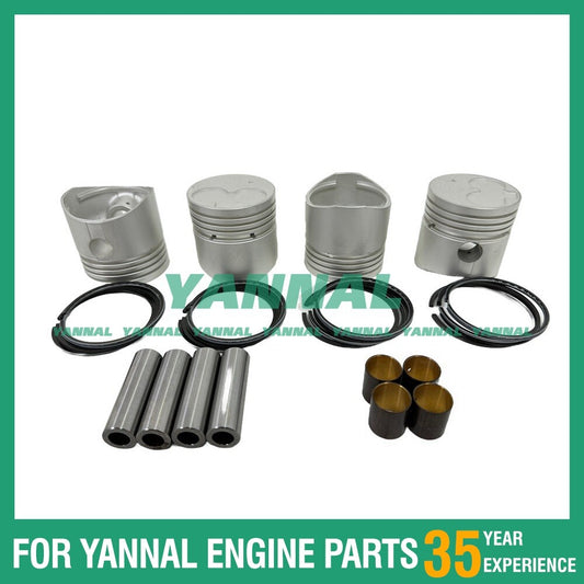 Cylinder piston and piston ring kit for K4D-