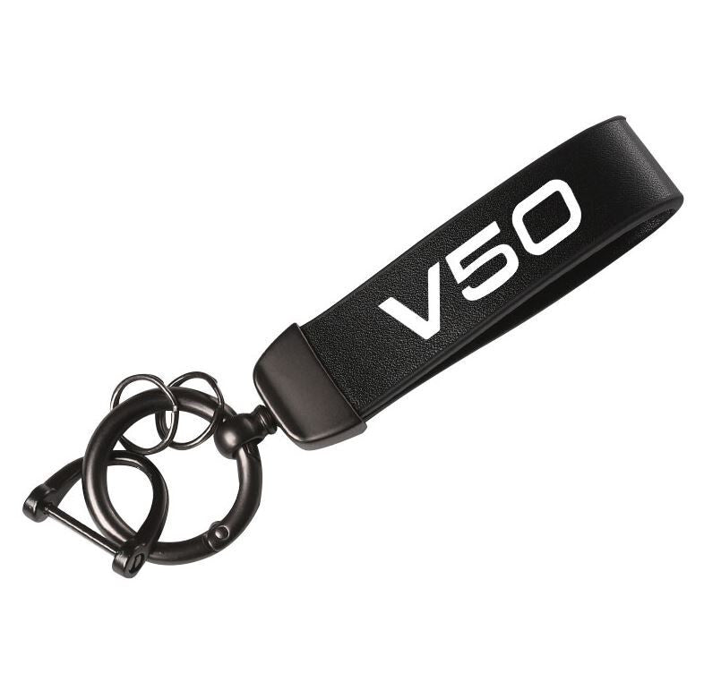 Suitable for Volvo XC60 car keychain automatic keychain suede accessories gift orange- v