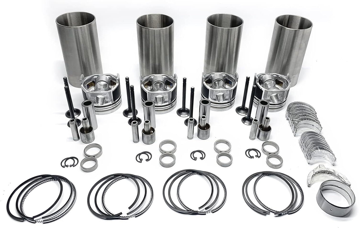 6x Pistons Rings Set mast 82mm KS CR 11:1 compatible with E60 E90 E92 N52B25 2.5 14813 B