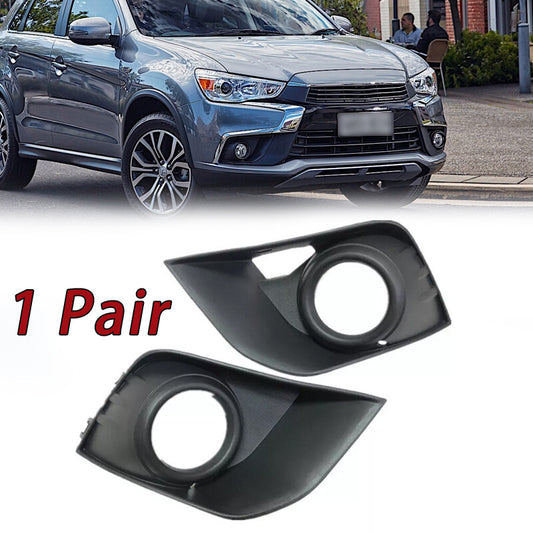 2Pcs Fog Light Covers Bezels For 2016-2019 for Mitsubishi Outlander Sport ASX RVR