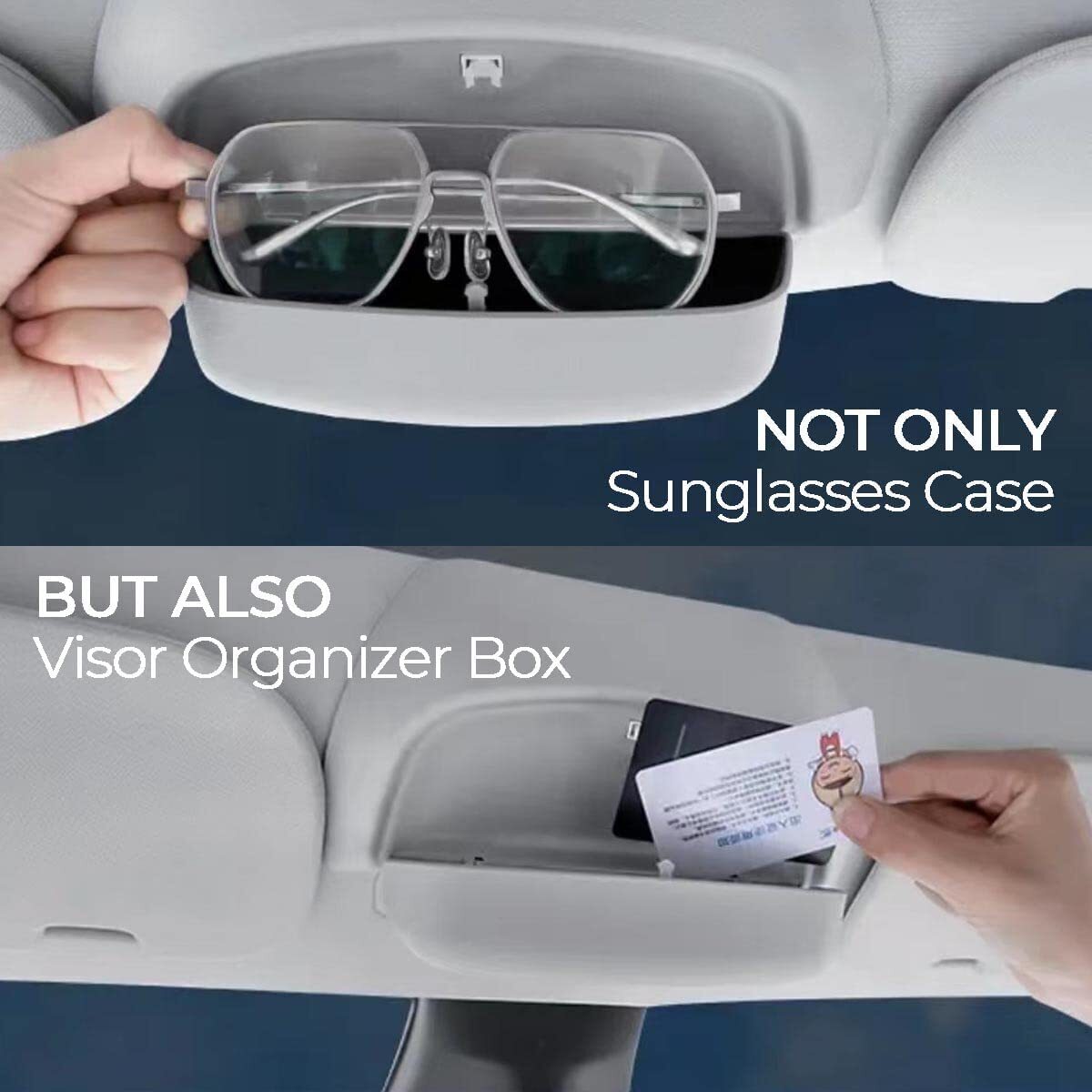 Eyeglasses case, sunglasses holder, and storage box for Model Y 2020-2023 - (Includes a large quantity of these items) n