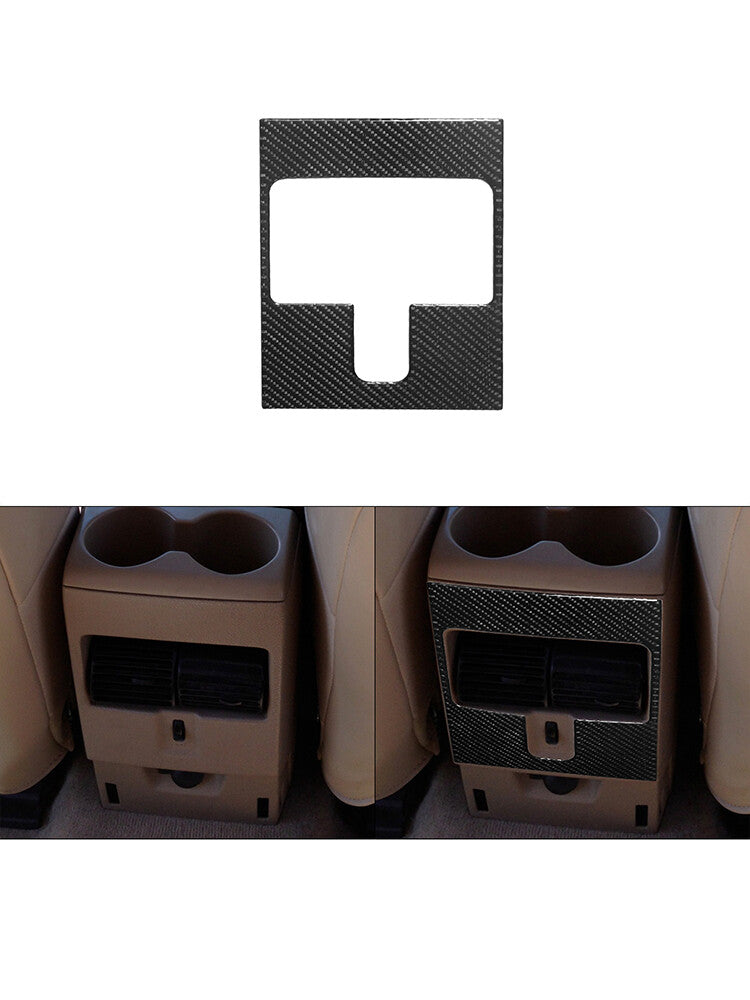 2x Carbon Fiber Interior Gear Shift Frame Cover Trim For Macan 2014-2019 v