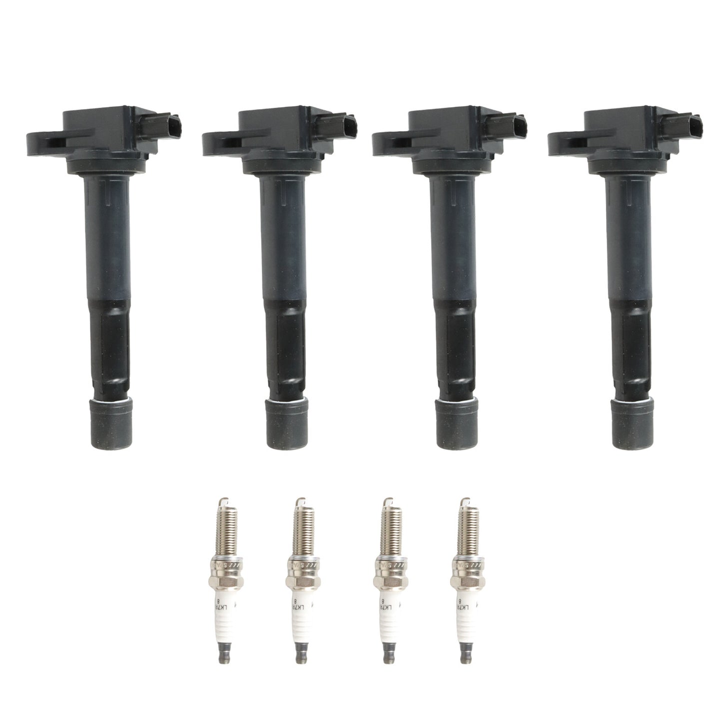4x Ignition Coils UF629 + Iridium Spark Plug 97390 For 2009-2014 for Acura TSX 2.4L