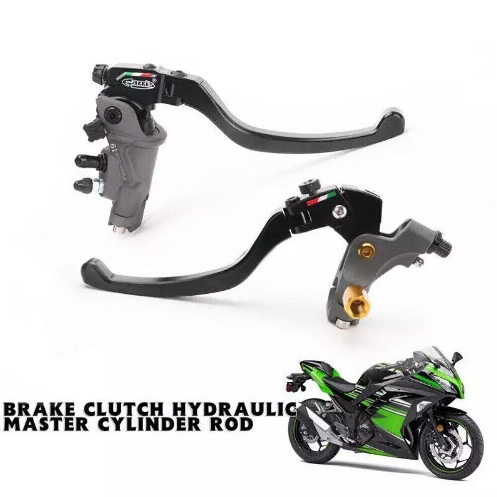 CNC Aluminum 7/8 22MM Motorcycle Bike Handle Bar Brake Clutch Pump Lever Black n