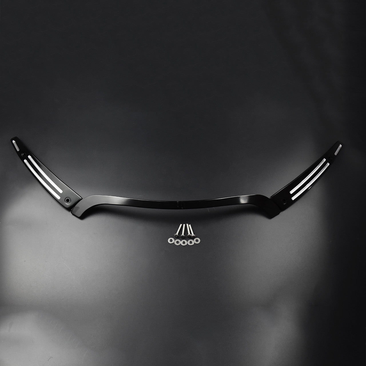 Motorcycle Split Windshield Center w/ Side Trim Fit for Harley Touring 2015-2019