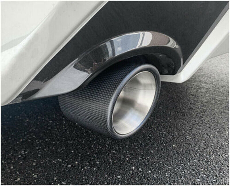 for Toyota RAV4 19-23 Carbon Steel Rear Tail Exhaust Muffler Tip Pipe Cover Trim