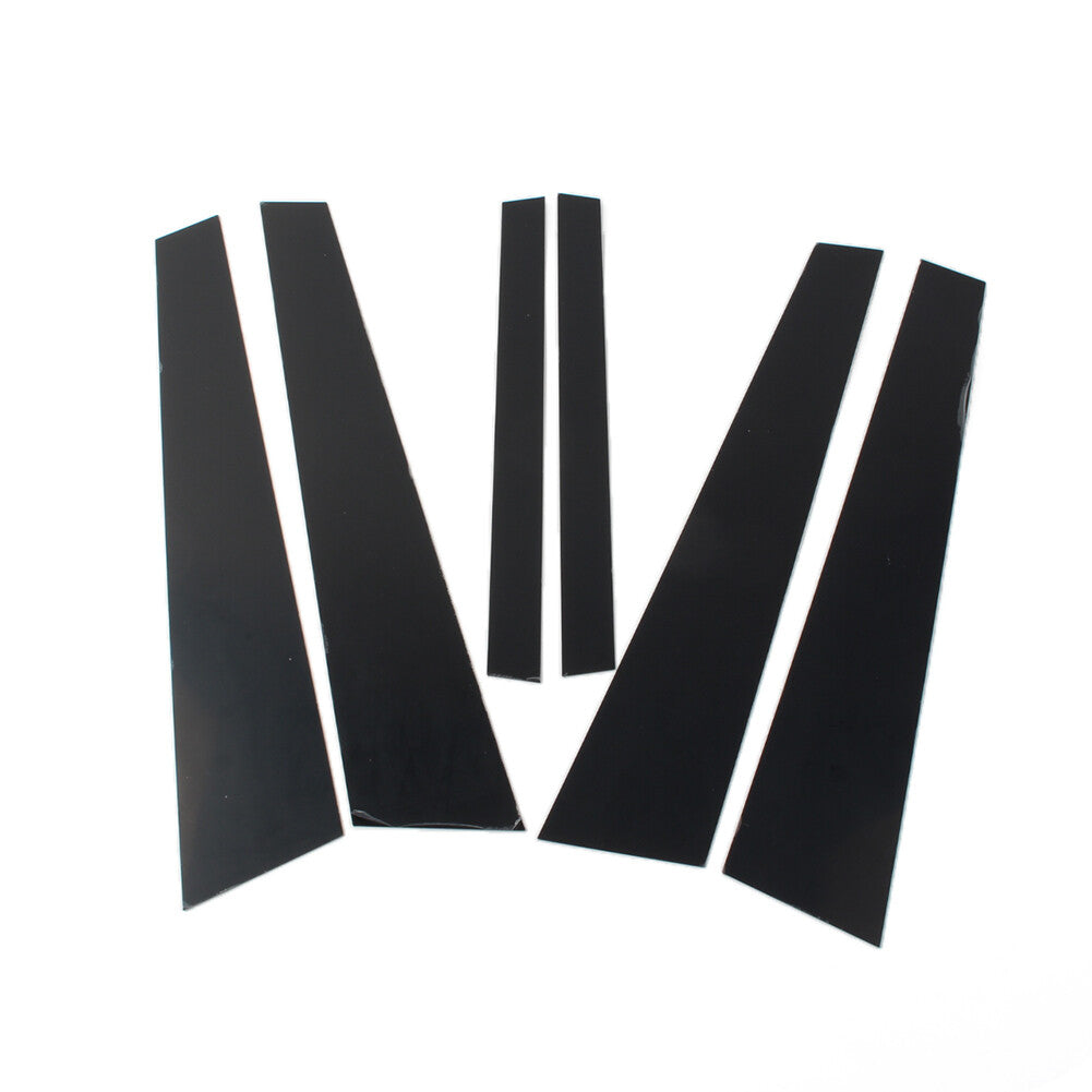 6x Window Pillar Posts Decoration Cover Door Trims Fit for BMW 5 Series E60 2004-10