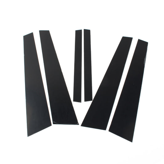6x Window Pillar Posts Decoration Cover Door Trims Fit for BMW 5 Series E60 2004-10