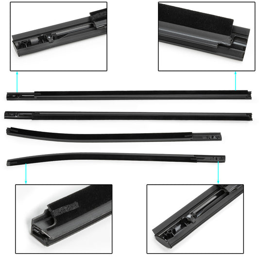 for ford  RANGER 12-21 AB3926201A39AE Door Belt Line Weatherstrip Rubber Seal Set