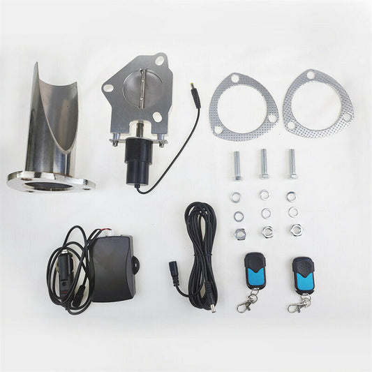 3-inch electric exhaust control self-unloading valve motor exhaust pipe kit with remote switch