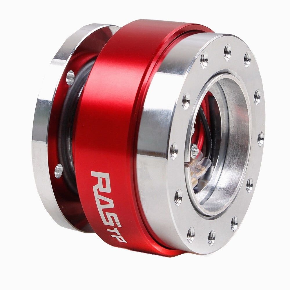 Universal Red Car Steering Wheel Red Ball Quick Release Hub Adapter Snap Off Kit
