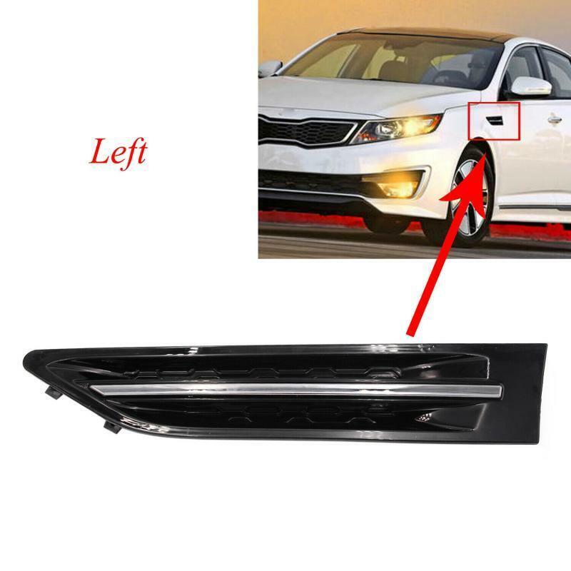 Black Left Front Fender Side Molding Vent Grill Fit for Kia Optima 2011-2015