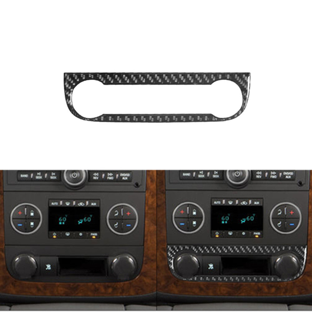 Red Carbon Fiber Console Air Vent Outlet Cover For C Class W204 v