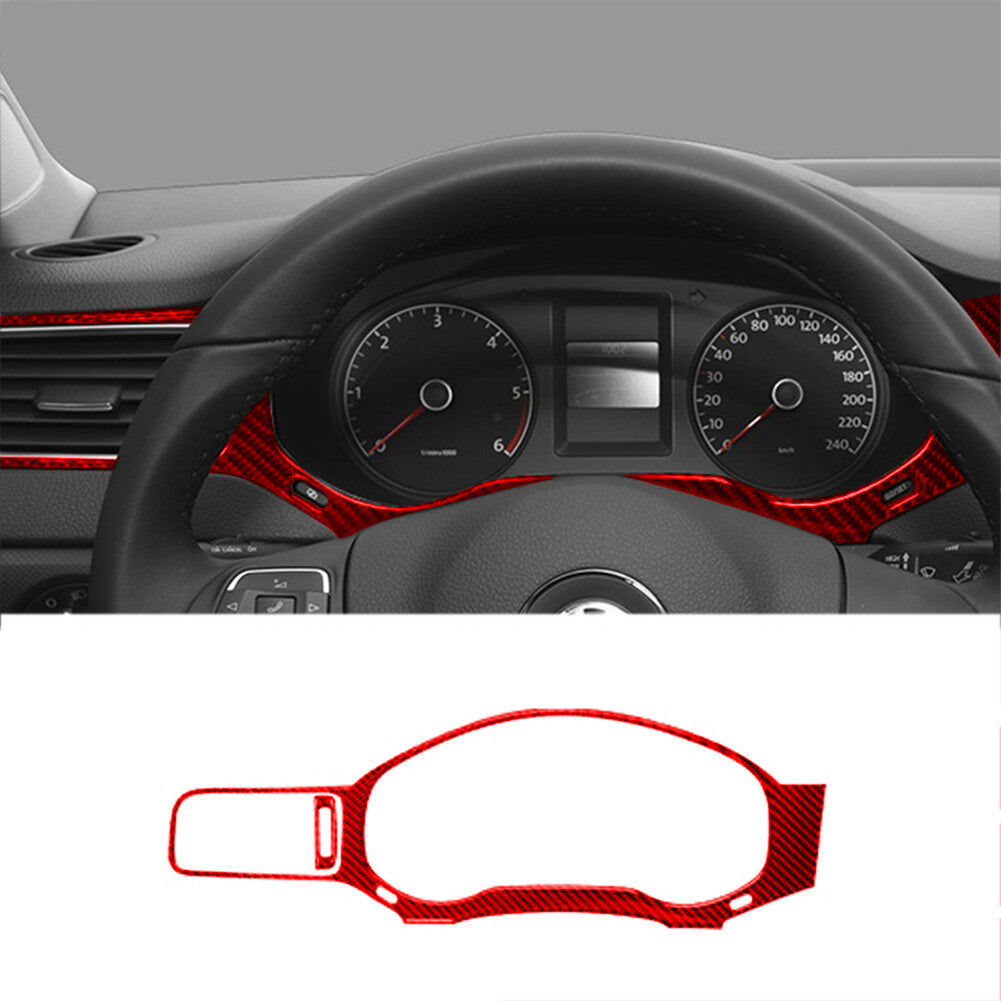 Carbon Fiber Navigation Control Panel Cover Trim For Lancer 2008-2015 v