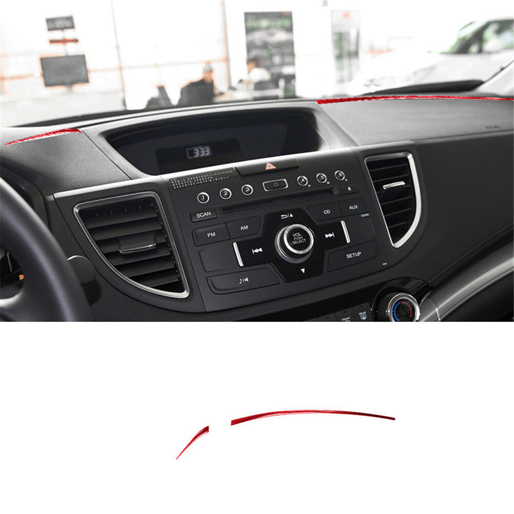 Red 2Pcs Central A/C Control Panel Type B Trim Cover For Tundra 2007-2013 v