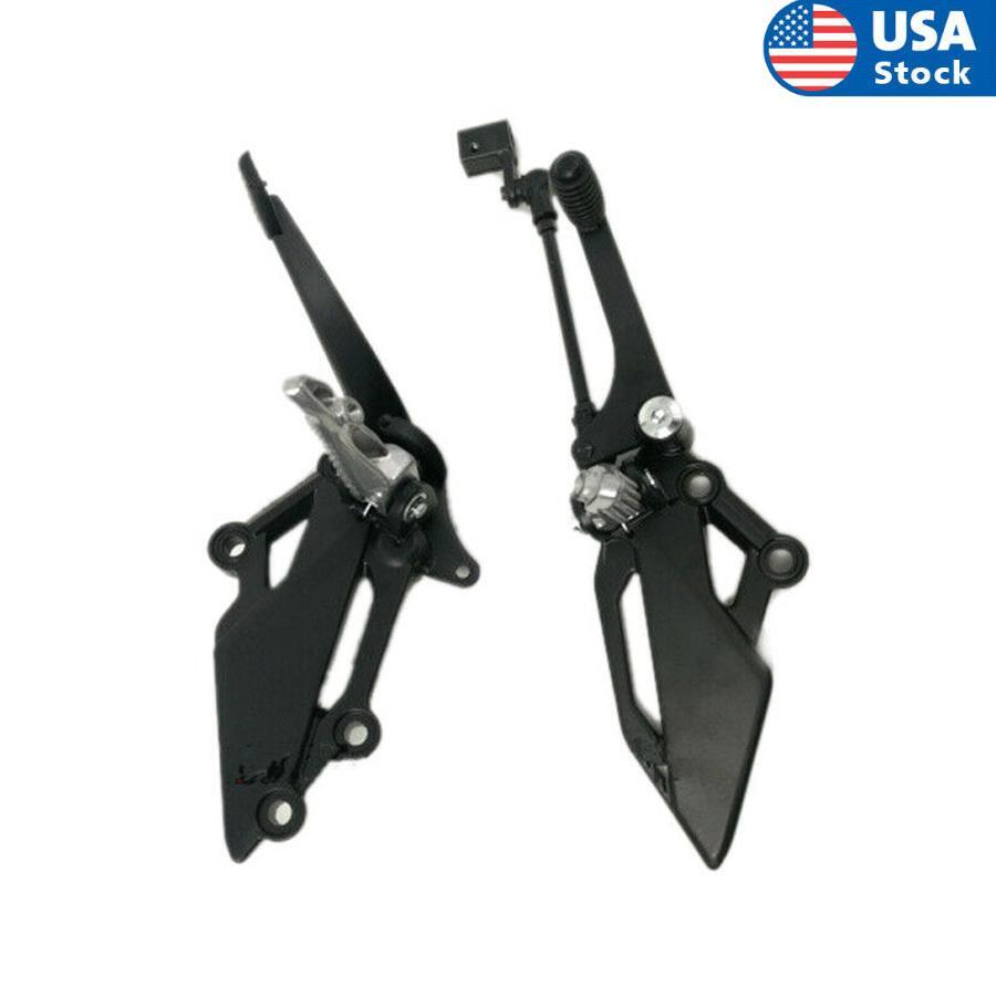 1Pair Motorcycle Shift Lever Frontset Foot Peg Bracket Footrest Pedal Shifter Q