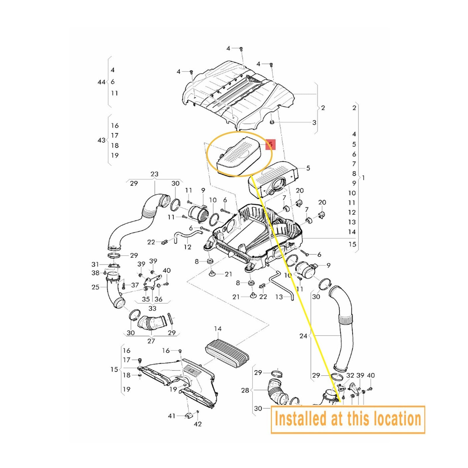 Air filter and oil filter kit for Bentley for Bentayga 36A133843 07P115562b