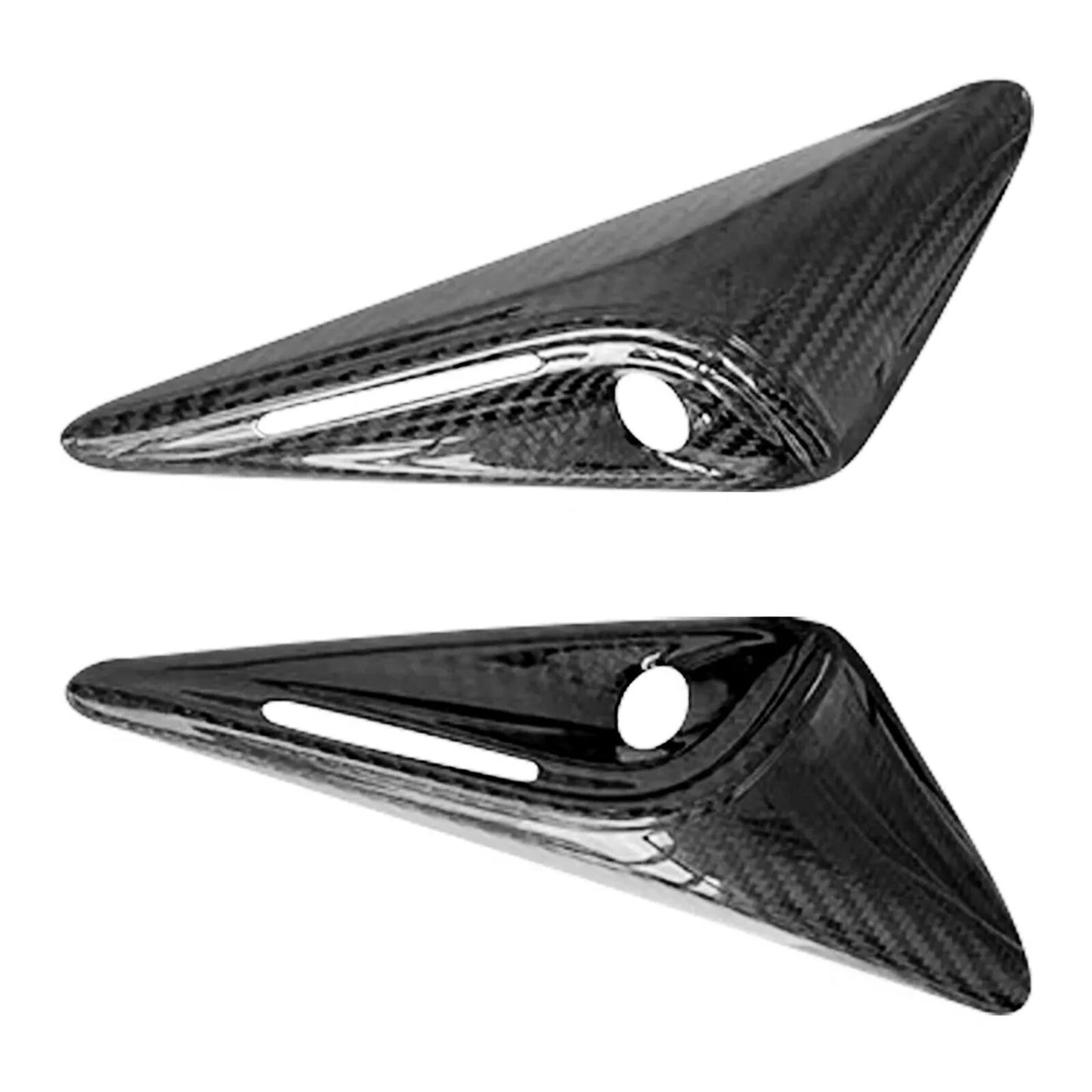 Carbon Fiber Side Fender Camera Trim Left  Right for Model 3 /Y 2023-2024