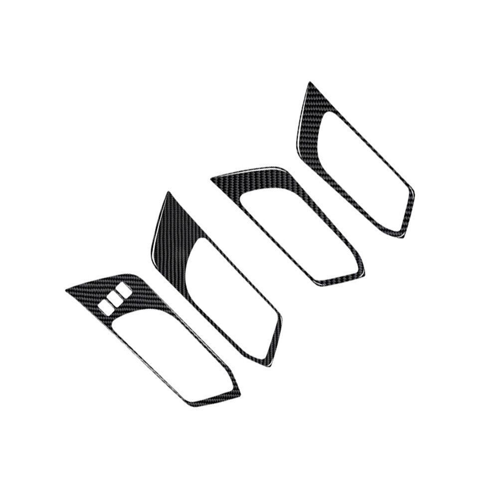 Carbon Fiber Sun Visor Mirror Frame Cover Trim For X5 E70 X6 E71 2008-2013 v