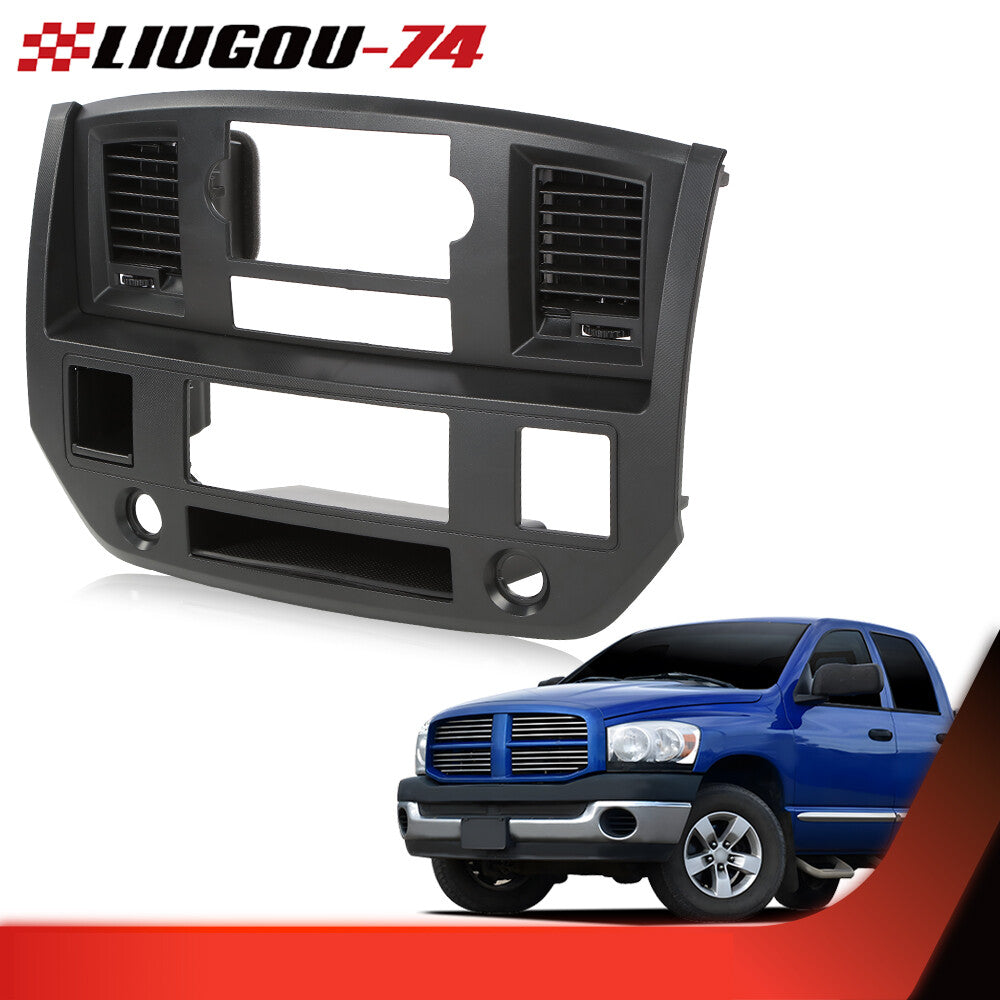 Fit for 06-08 for Dodge for Ram Center Dash Trim Dashboard Radio Vent Hole Baffle US- v
